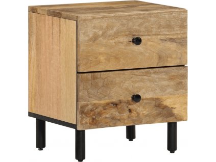 Noční stolek 40 x 33 x 46 cm masivní mangovníkové dřevo [356889]