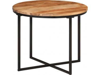 Konferenční stolek 55x55x45 cm masivní akáciové dřevo a železo [372741]
