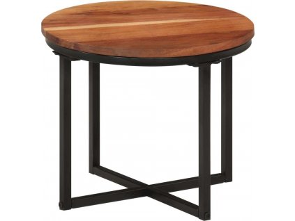 Konferenční stolek 35x35x30 cm masivní akáciové dřevo a železo [372739]