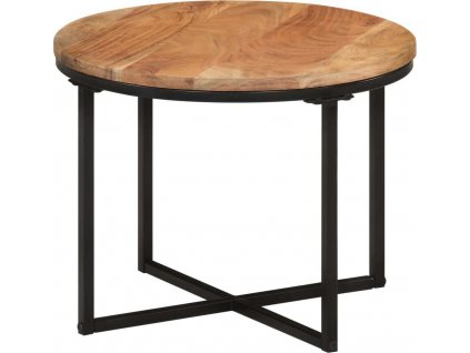 Konferenční stolek 45x45x35 cm masivní akáciové dřevo a železo [372740]