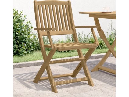 Skládací zahradní židle 4 ks 57,5 x 54,5 x 90 cm masivní akácie [365742]