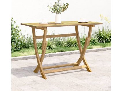 Skládací zahradní stůl 110 x 55 x 75 cm masivní akáciové dřevo [365736]