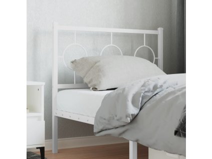 Kovové náhradní čelo postele 90 cm [376303] (Barva Bílá)