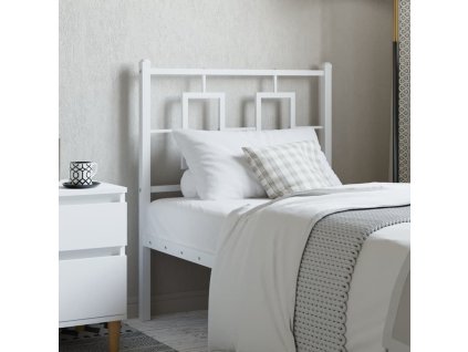 Kovové náhradní čelo postele 75 cm [374316] (Barva Bílá)