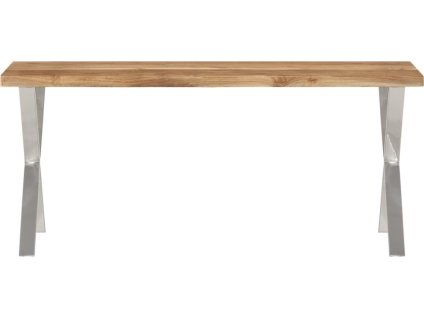 Lavice s živou hranou 105 cm masivní akáciové dřevo [372758]