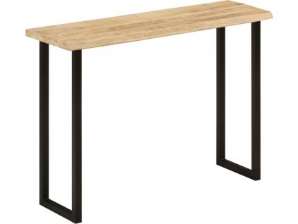 Konzolový stolek s živou hranou 105x33x76 cm masivní mangovník [372765]