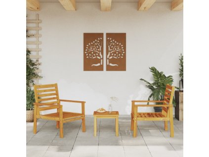 Zahradní židle 2 ks 66,5 x 65 x 81 cm masivní akáciové dřevo [366374]