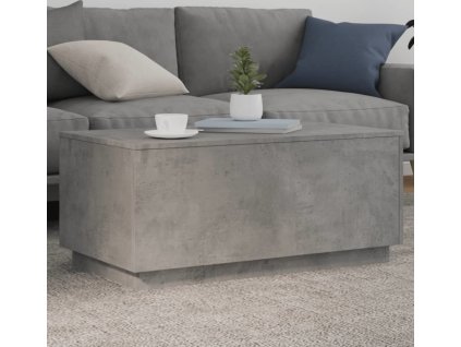 Konferenční stolek s LED osvětlením 90 x 50 x 40 cm [839878] (Barva Betonová šedá)