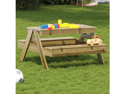 Piknikový stůl pro děti 88x97x52 cm masivní borové dřevo [832600]