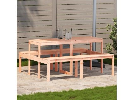 Piknikový stůl 160 x 134 x 75 cm masivní borové dřevo [832565]