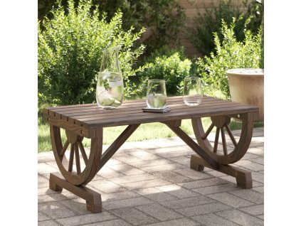 Zahradní konferenční stolek 90x50x40 cm masivní jedlové dřevo [365108]