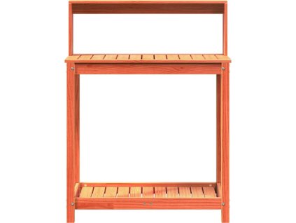 Přesazovací stůl s policemi hnědý 82,5x50x109,5 cm borové dřevo [844633]