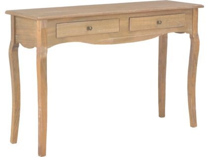 Konzolový stolek se 2 zásuvkami 120x35x76 cm masivní borovice [280020]
