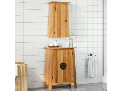 2dílná koupelnová sestava masivní borové dřevo [3223458]
