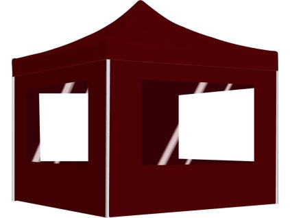 Profesionální skládací party stan + stěny hliník 2 x 2 m [48933] (Barva Černá a maskáčová)