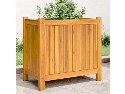 Zahradní truhlík s vložkou 54x31x50 cm masivní akáciové dřevo [366431]