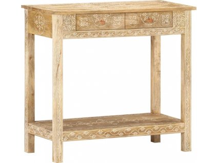 Konzolový stolek 80 x 35 x 74 cm masivní mangovníkové dřevo [320379]