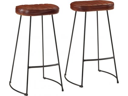 Barové stoličky Gavin 2 ks tmavě hnědé 44 x 37,5 x 78 cm [358921]