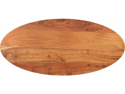 Stolní deska 140 x 60 x 3,8 cm oválná masivní akáciové dřevo [370817]