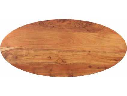 Stolní deska 80 x 40 x 3,8 cm oválná masivní akáciové dřevo [370808]