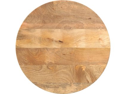 Stolní deska Ø 40 x 3,8 kulatá masivní mangovníkové dřevo [370059]