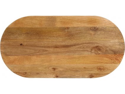 Stolní deska 100x40x2,5 cm oválná masivní mangovníkové dřevo [370144]