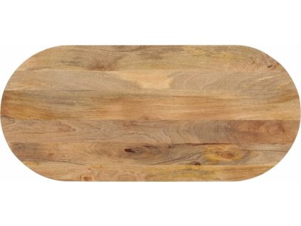Stolní deska 120x60x2,5 cm oválná masivní mangovníkové dřevo [370150]