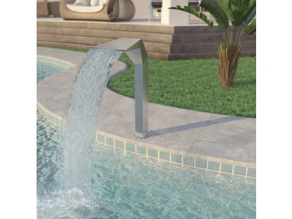 Bazénová fontána nerezová ocel 50 x 30 x 90 cm stříbrná [43695]