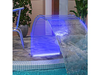 Bazénová fontána s RGB LED osvětlením akryl 50 cm [151407]