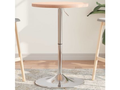 Barový stolek Ø 50 x 90,5 cm masivní bukové dřevo [3270619]