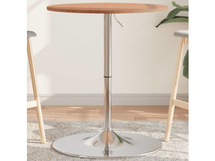 Barový stolek Ø 60 x 89,5 cm masivní bukové dřevo [3270625]