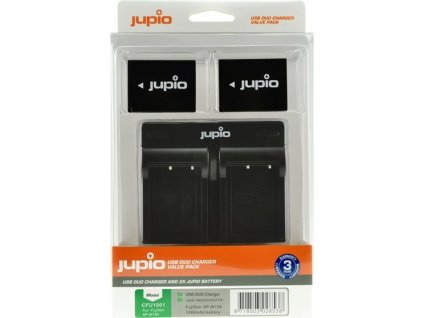Set Jupio 2x NP-W126 - 1260 mAh + Dual charger pro Fujifilm [54983031]