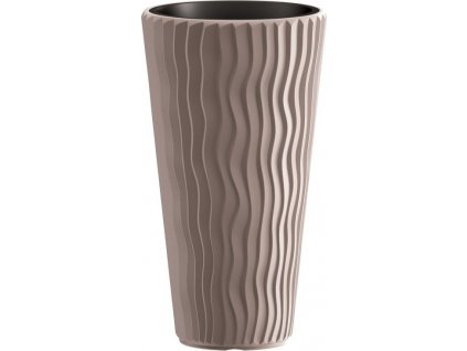 Květináč Prosperplast SANDY SLIM mocca 34,9 cm  [611311]