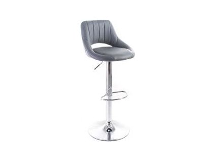 Barová židle G21 Aletra koženková, prošívaná grey [60023094]