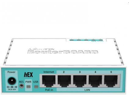 RouterBoard Mikrotik RB750Gr3 hEX router, 256MB RAM, 5xGLAN, vč. L4 [52949853]