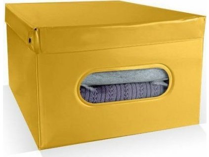 Box Compactor skládací úložný, PVC Nordic, 50 x 38,5 x 24 cm, žlutý [6104113]