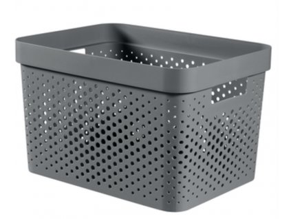 Box Curver Infinity Dots 17L šedý [610917]