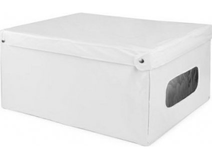 Box Compactor skládací úložný s víkem Smart 4, PVC - 50 x 40 x 25 cm, bílá [6104118]