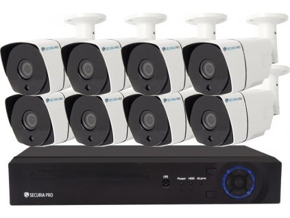 Kamerový set Securia Pro NVR8CHV5-W IP, 5Mpx, 8 kamery, PoE NVR, bílá [72022046]