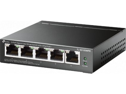 Switch TP-Link TL-SG105MPE Easy Smart, 5x GLAN, 4x PoE+, 120W [52451521]