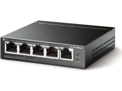 Switch TP-Link TL-SF1005LP 5x LAN, 4xPoE+, 41W, dosah 250m, kov [52451514]