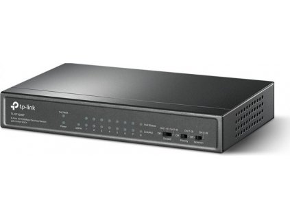 Switch TP-Link TL-SF1009P 9x LAN, 4x PoE+, 67W, kov [52451518]