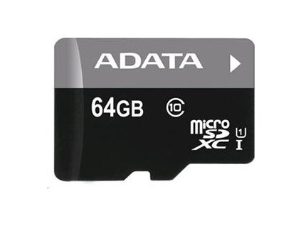 Paměťová karta Adata 64GB MicroSDXC Premier ,class10 with Adapter [28010372]