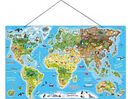 Puzzle Woody Svět v obrázcích, 2 v 1, Hraj si a uč se [6950289]
