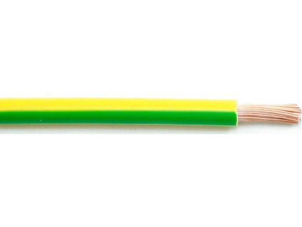 Kabel H07V-K CYA zemnící pro soláry, měděný 1x 16mm2 - žluto-zelený, cívka 100m - cena za 1m [52891025]