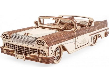 Hračka Ugears 3D dřevěné mechanické puzzle VM-05 Auto (50's convertible) [6902744]