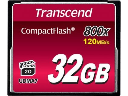 Paměťová karta Transcend 32GB CompactFlash (800X | R 120MB/s | W 60MB/s ) [28152105]