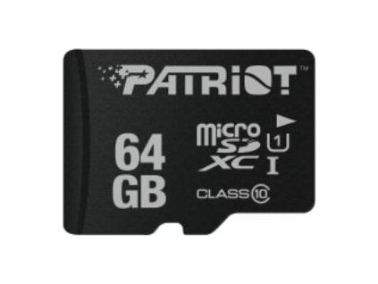 Paměťová karta Patriot microSDxC 64GB, Class10, bez adaptéru [28010443]