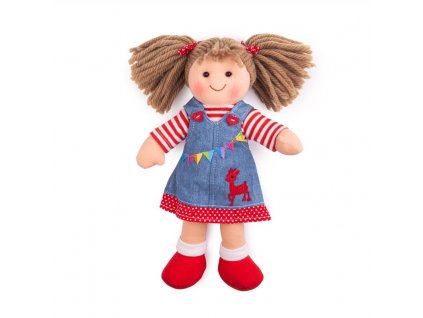 Panenka Bigjigs Toys látková Hattie 28 cm [6002913]