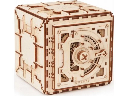 Hračka Ugears 3D dřevěné mechanické puzzle Trezor [6950251]